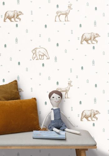 Papier  Peint Our Planet Grizzly Bears Caselio