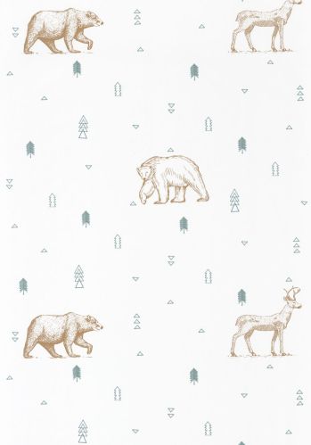 Papier  Peint Our Planet Grizzly Bears Caselio