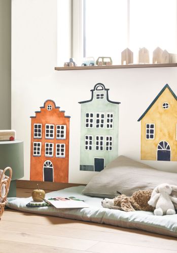 Panoramique Little Houses Spray Up Casadeco