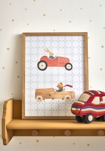 Affiche Mini Vintage Cars Casadeco
