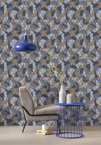 Echantillon Papier Peint Tetrimino Casadeco