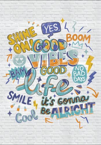 Panoramique Good Vibes 200x280 Caselio