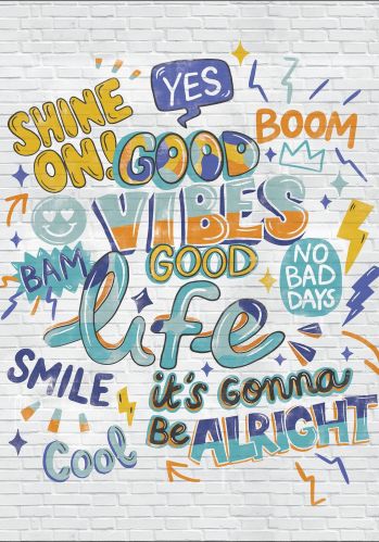 Panoramique Good Vibes 200x250 Caselio