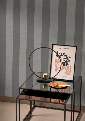 Echantillon Papier Peint Five O'clock Stripe Casadeco