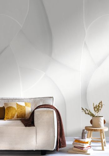Echantillon Papier Peint Plaster Volumn Caselio