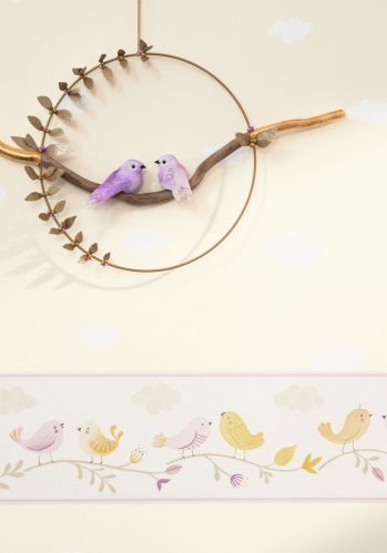 Papier  Peint Rose & Nino Nuage Casadeco