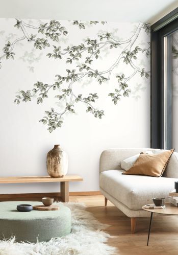 Echantillon Papier Peint Calming Leaves Casadeco