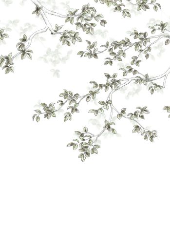Echantillon Papier Peint Calming Leaves Casadeco