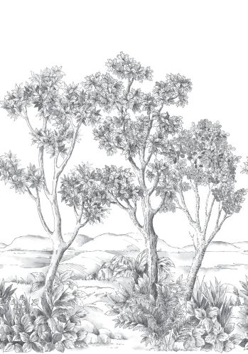 Panoramique Terre D'acacias Intisse 200x280 Casadeco
