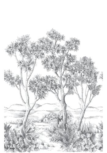 Panoramique Terre D'acacias Vinyle 200x310 Casadeco