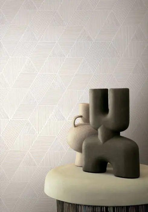 Détail texture papier peint intissé haut de gamme