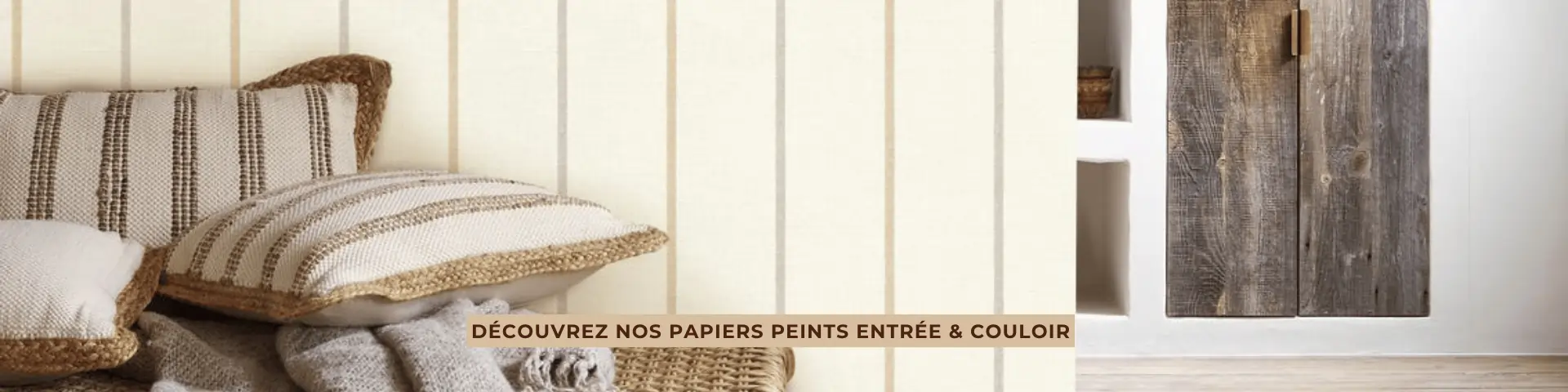 Bannière We Wall papier peint rayures