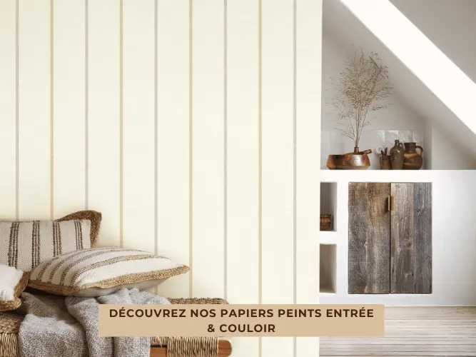 Bannière We Wall papier peint rayures