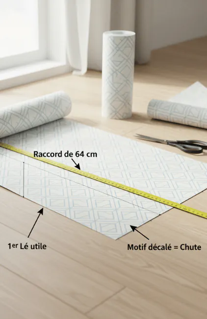 Illustration de raccord de motif sur papier peint