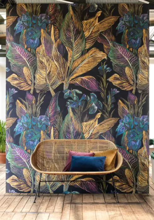 Panoramique mural en plusieurs lés numérotés