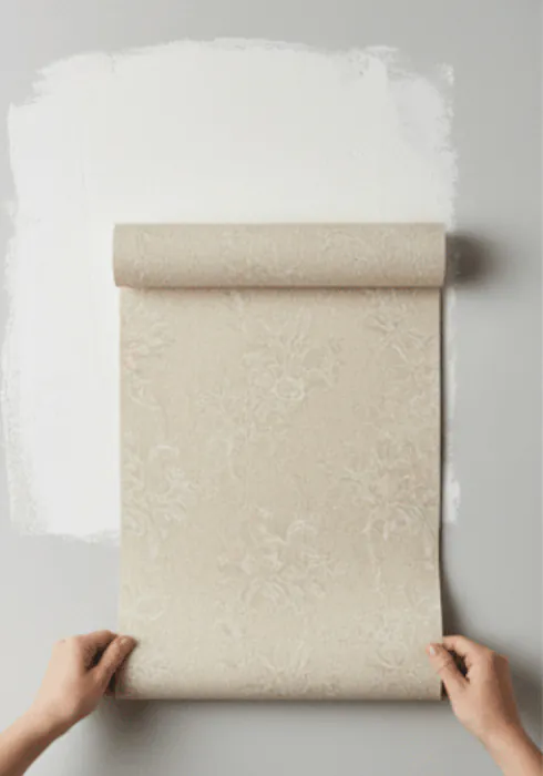 Encollage direct du mur