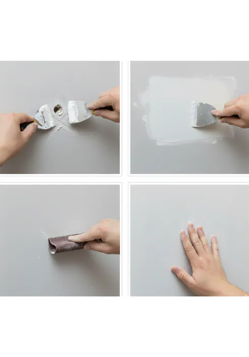 Rebouchage des trous au mur