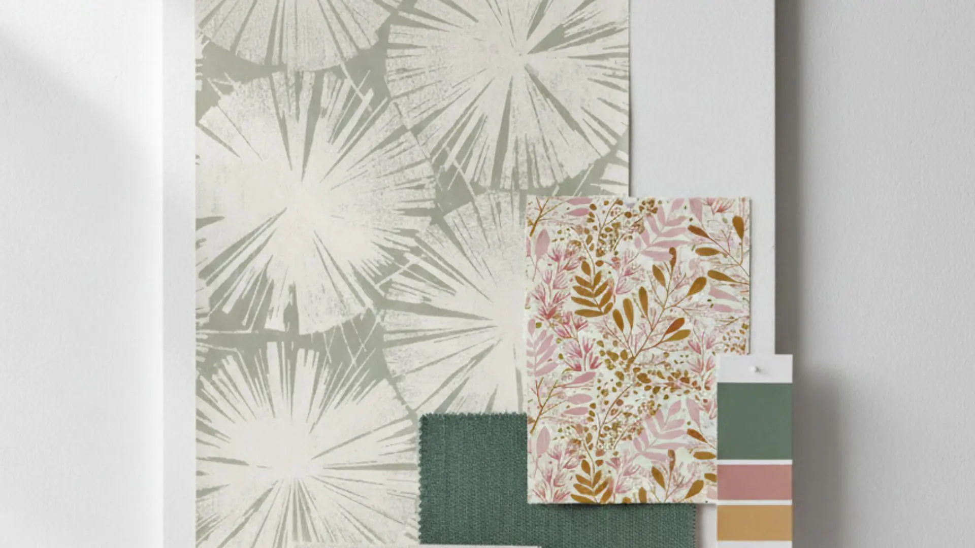 Moodboard motifs chambre 2026 - Cyanotype, dégradé et formes organiques