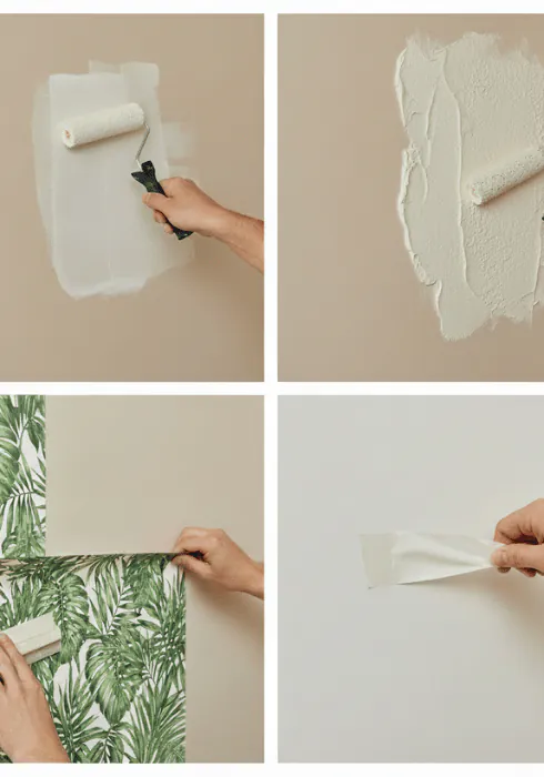 Application d'une sous-couche d'apprêt sur un mur peint