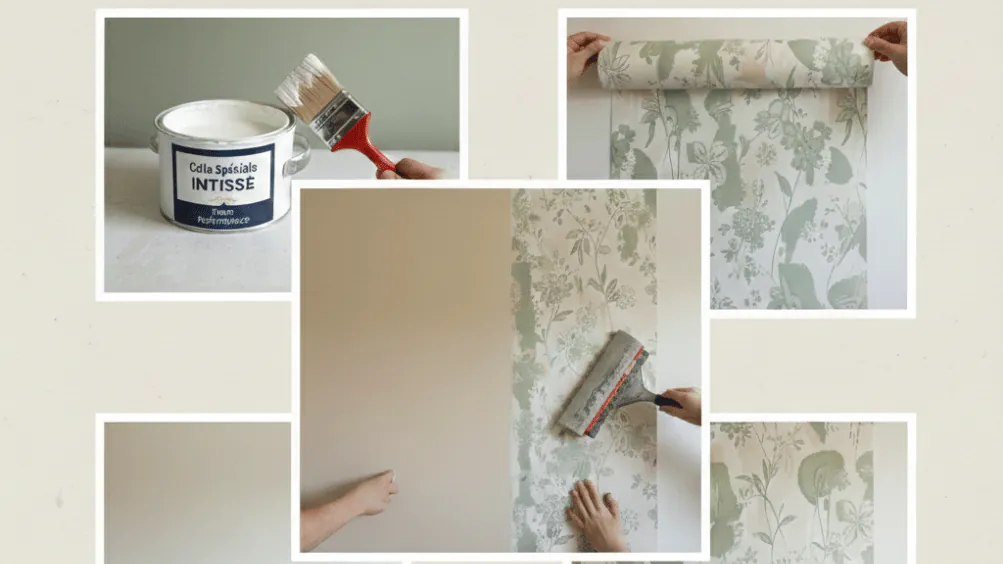 Image illustrant le décollement de papier peint dû à une mauvaise préparation de peinture