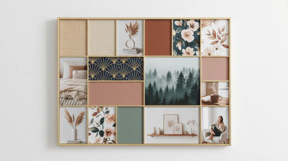 Tendance papier peint chambre adulte 2026 : végétal et minéral