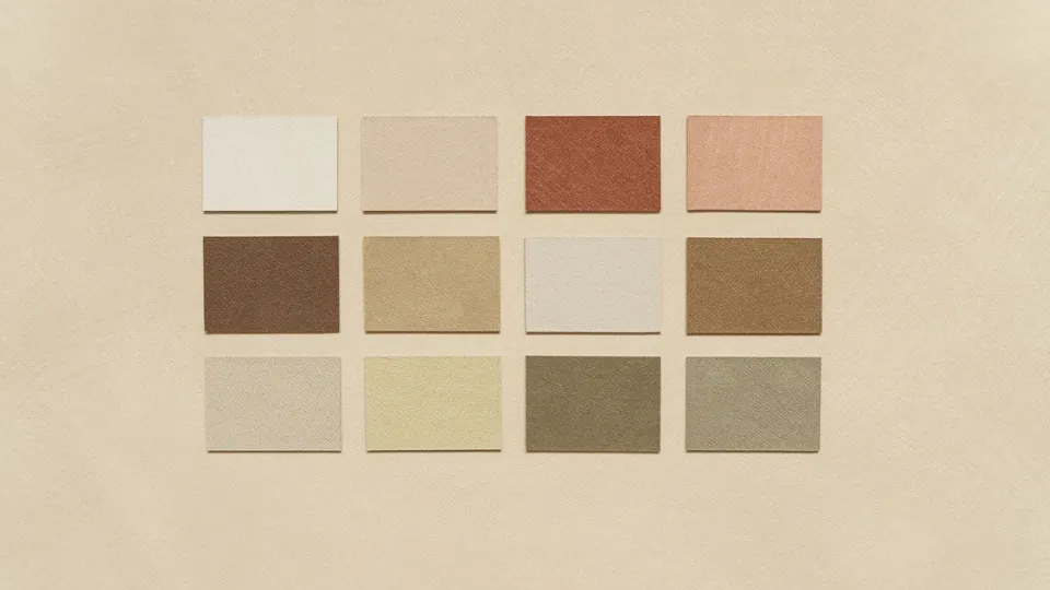 Moodboard tapisserie et meuble bois clair