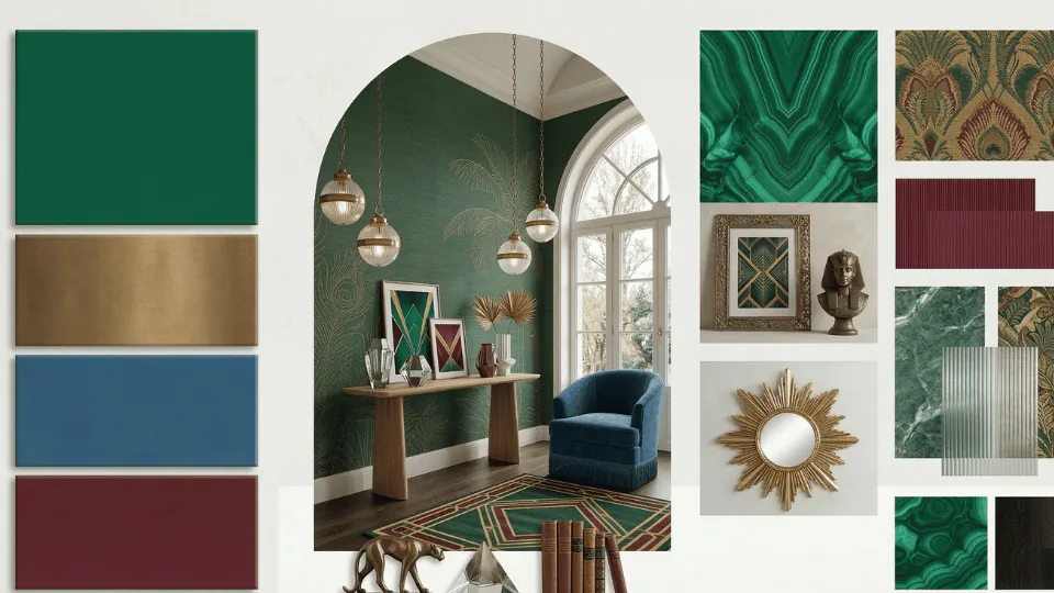 Moodboard Salon Moderne Organique