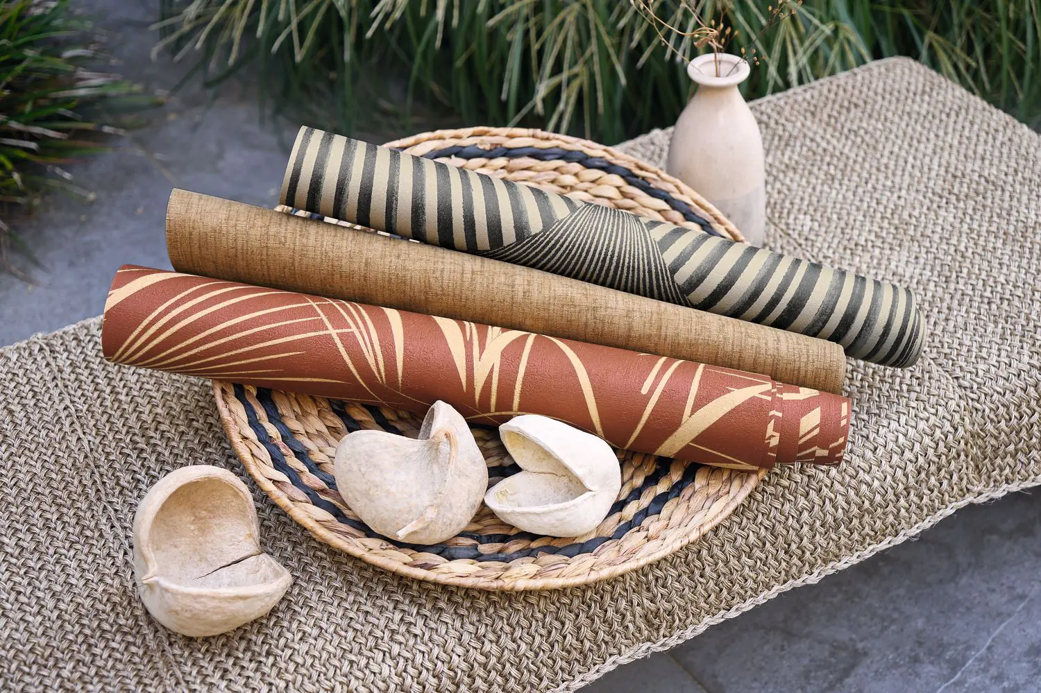 Moodboard intisse papier peint 2026