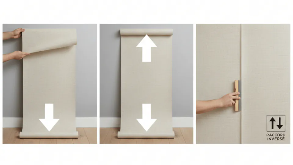 Pose raccord inversé