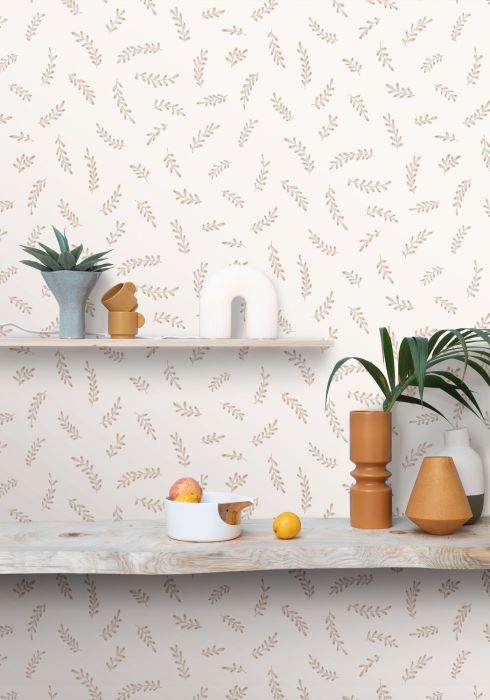 Papier peint Iris Caselio beige - We-Wall