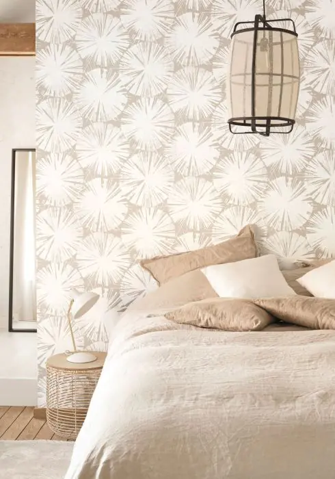 Chambre ambiance végétale minimaliste