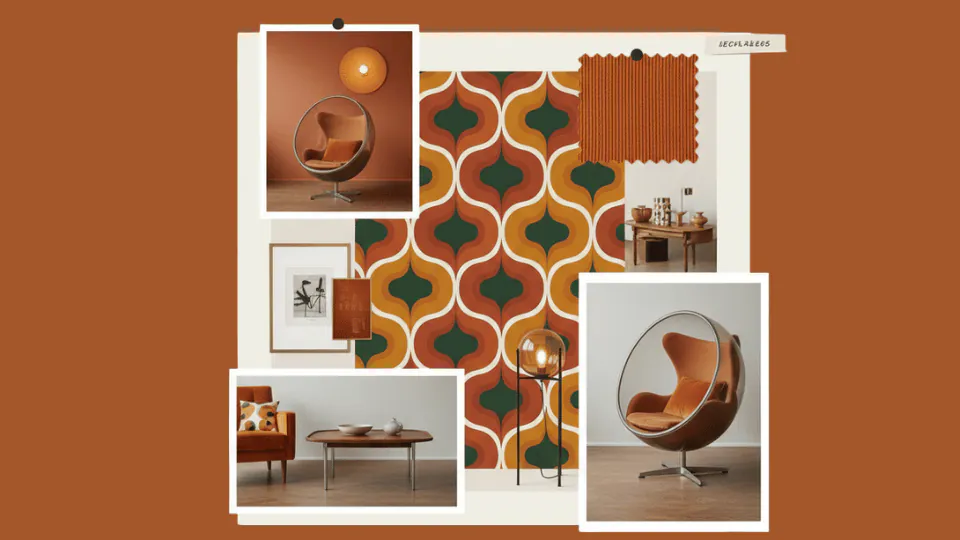 Moodboard Couleurs Vintage Années 70